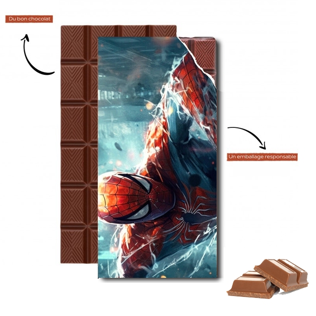 Tablette de chocolat personnalisé Spiderman Poly white - Sacs & Accessoires