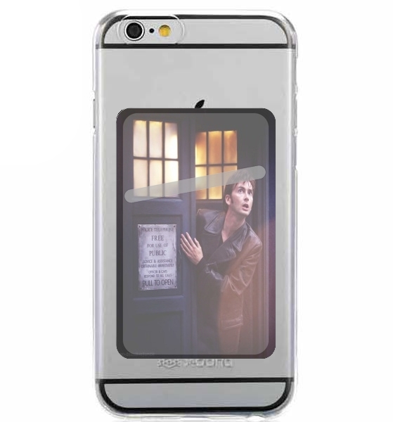 Porte Carte adhésif pour smartphone David Tennant Cabine telephonique