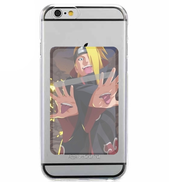 Porte Carte adhésif pour smartphone Deidara Art Angry