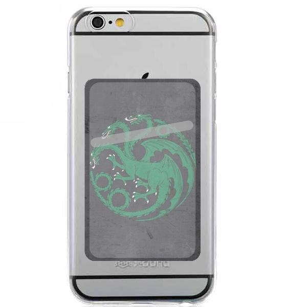 Porte Carte adhésif pour smartphone Flag Dragon House Green