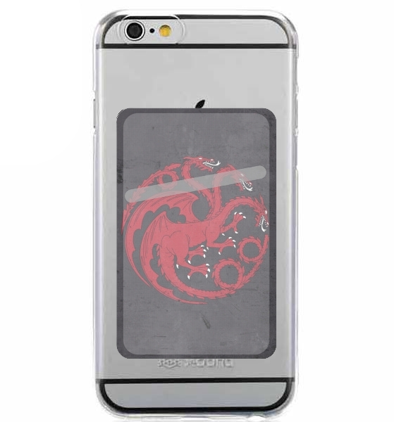 Porte Carte adhésif pour smartphone Flag Dragon House Red