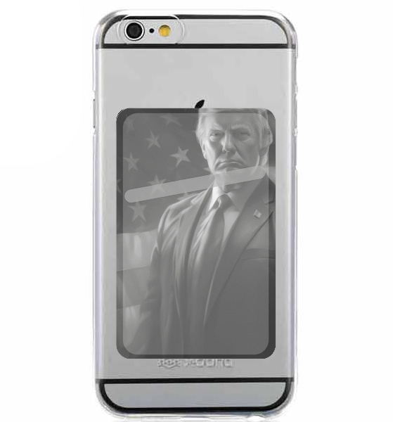 Porte Carte adhésif pour smartphone Gray Trump