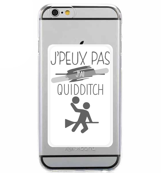 Porte Carte adhésif pour smartphone Je peux pas j'ai Quidditch