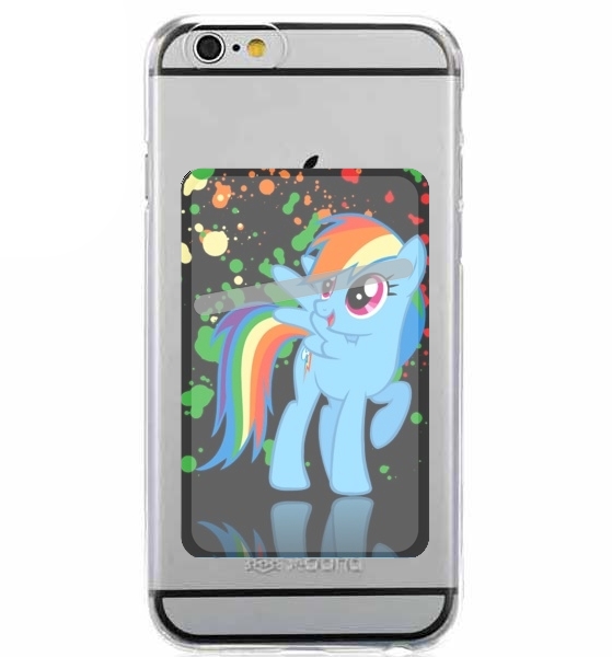 Porte Carte adhésif pour smartphone My little pony Rainbow Dash