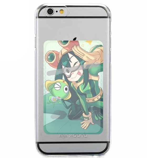 Porte Carte adhésif pour smartphone tsuyu  keroro Frog Family