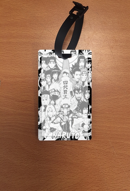 Attache adresse pour bagage Naruto Black And White Art