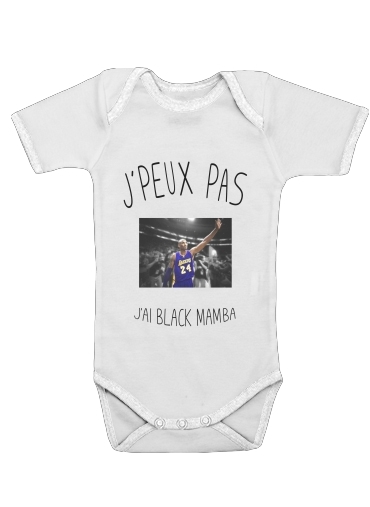 Body Bébé manche courte Je peux pas j'ai Black Mamba - Hommage Kobe Bryant