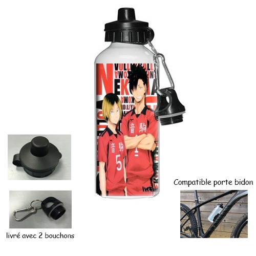 Gourde vélo Haikyuu Nekoma