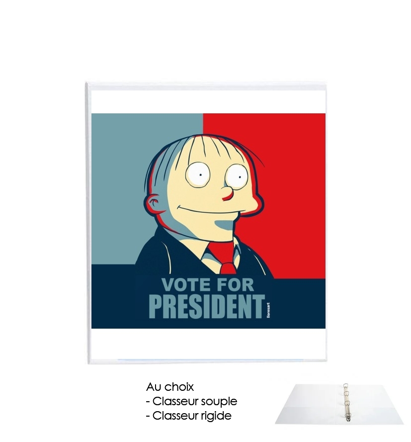 Classeur Rigide ralph wiggum vote for president