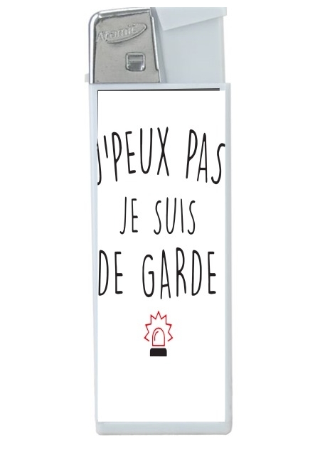 Briquet Je peux pas je suis de garde avec sirene rouge