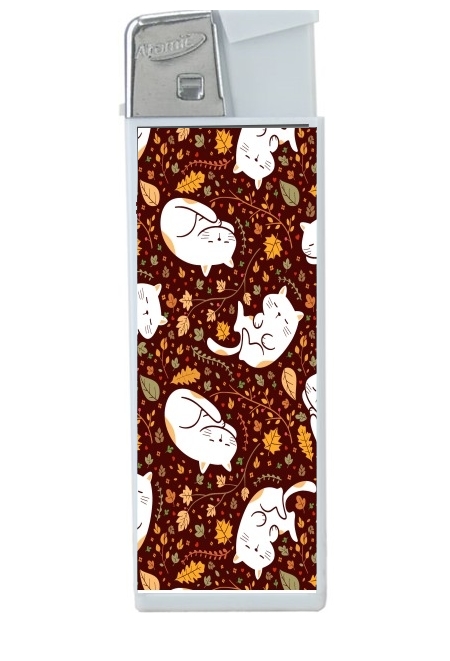 Briquet Sleeping cats seamless pattern