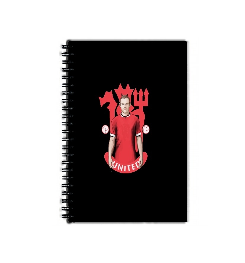 Cahier de texte Football Stars: Red Devil Rooney ManU