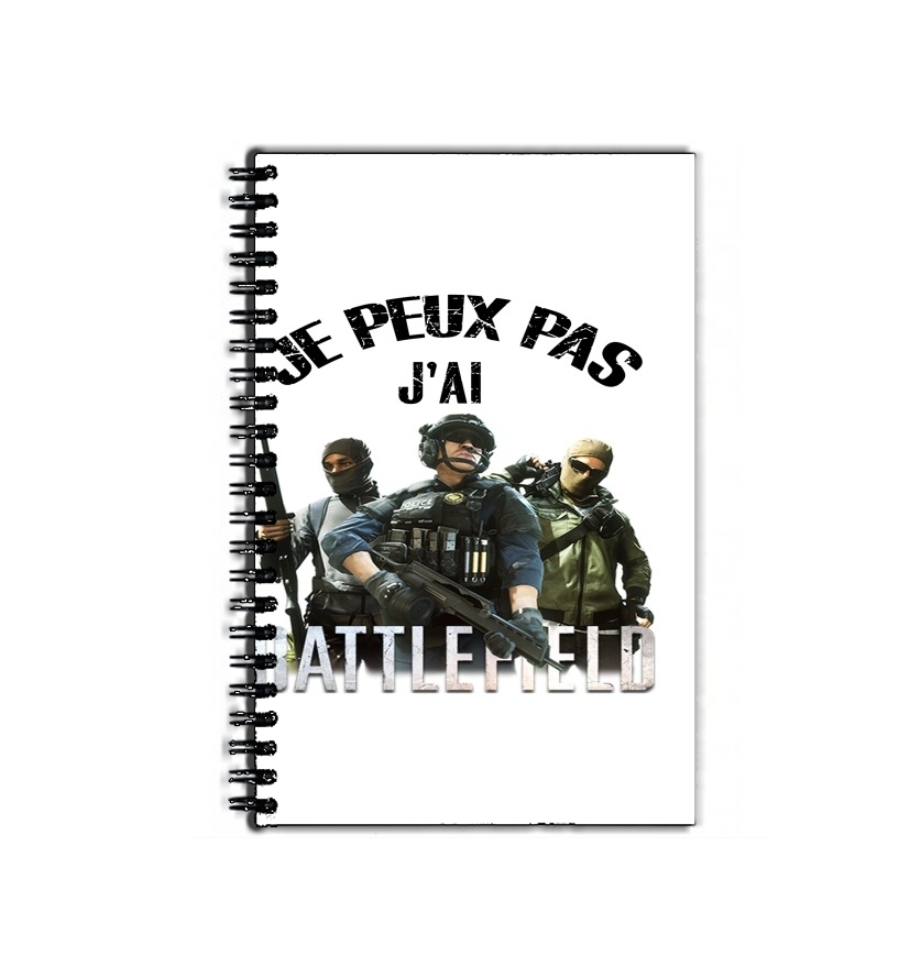 Cahier de texte Je peux pas j'ai battlefield