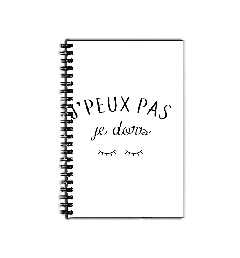 Cahier de texte Je peux pas je dors