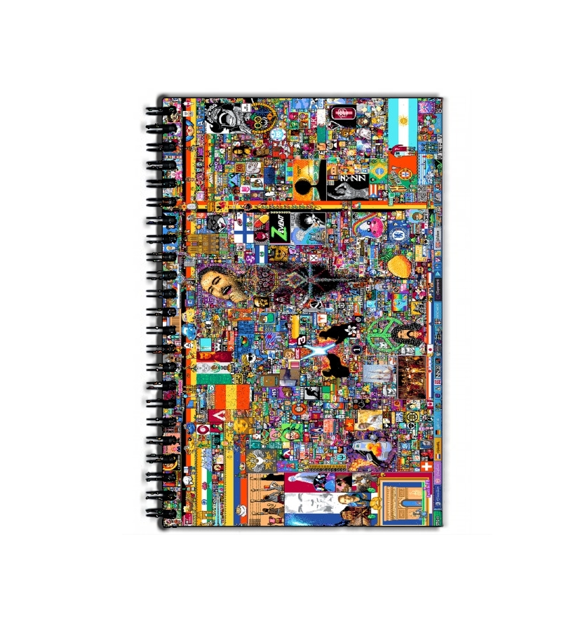 Cahier de texte Pixel War Reddit