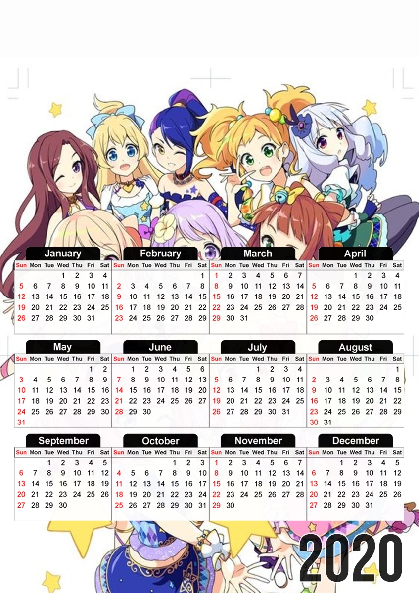 Calendrier Aikatsu be an idol