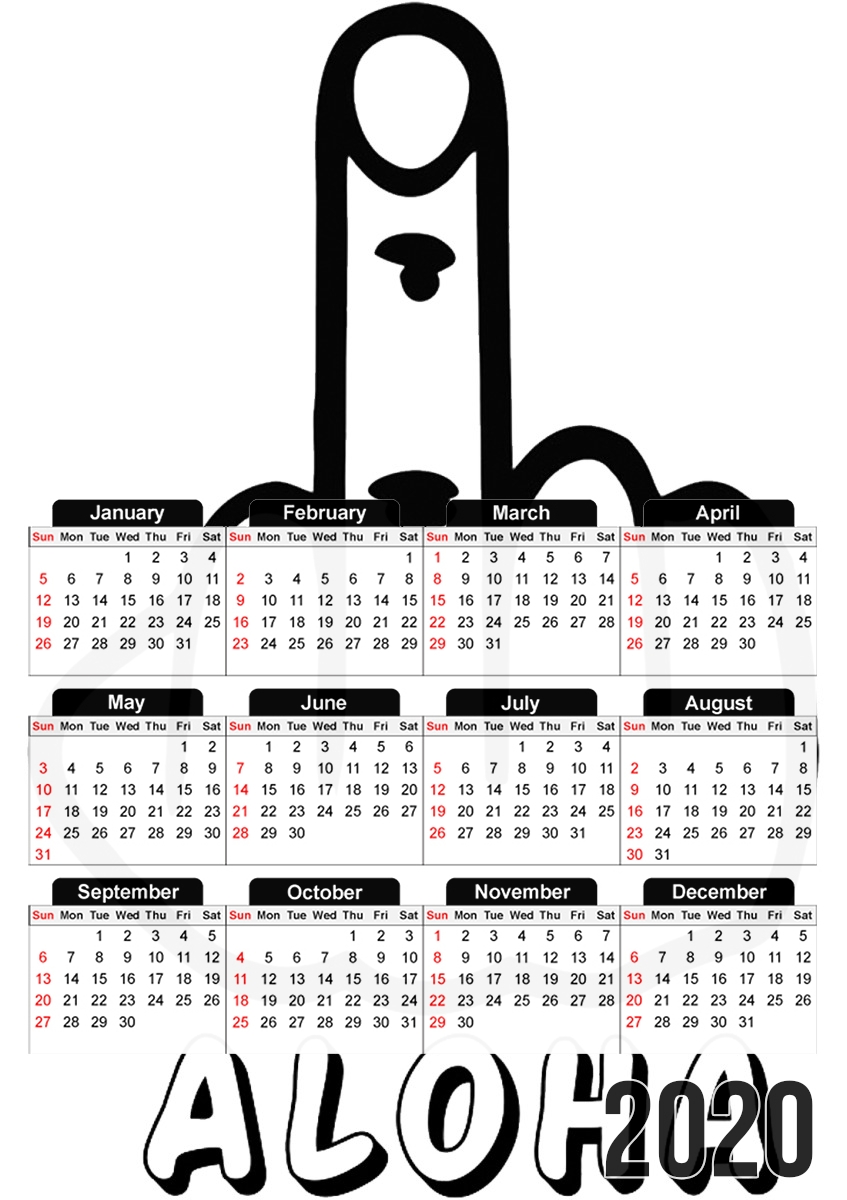 Calendrier Aloha Locke & Key