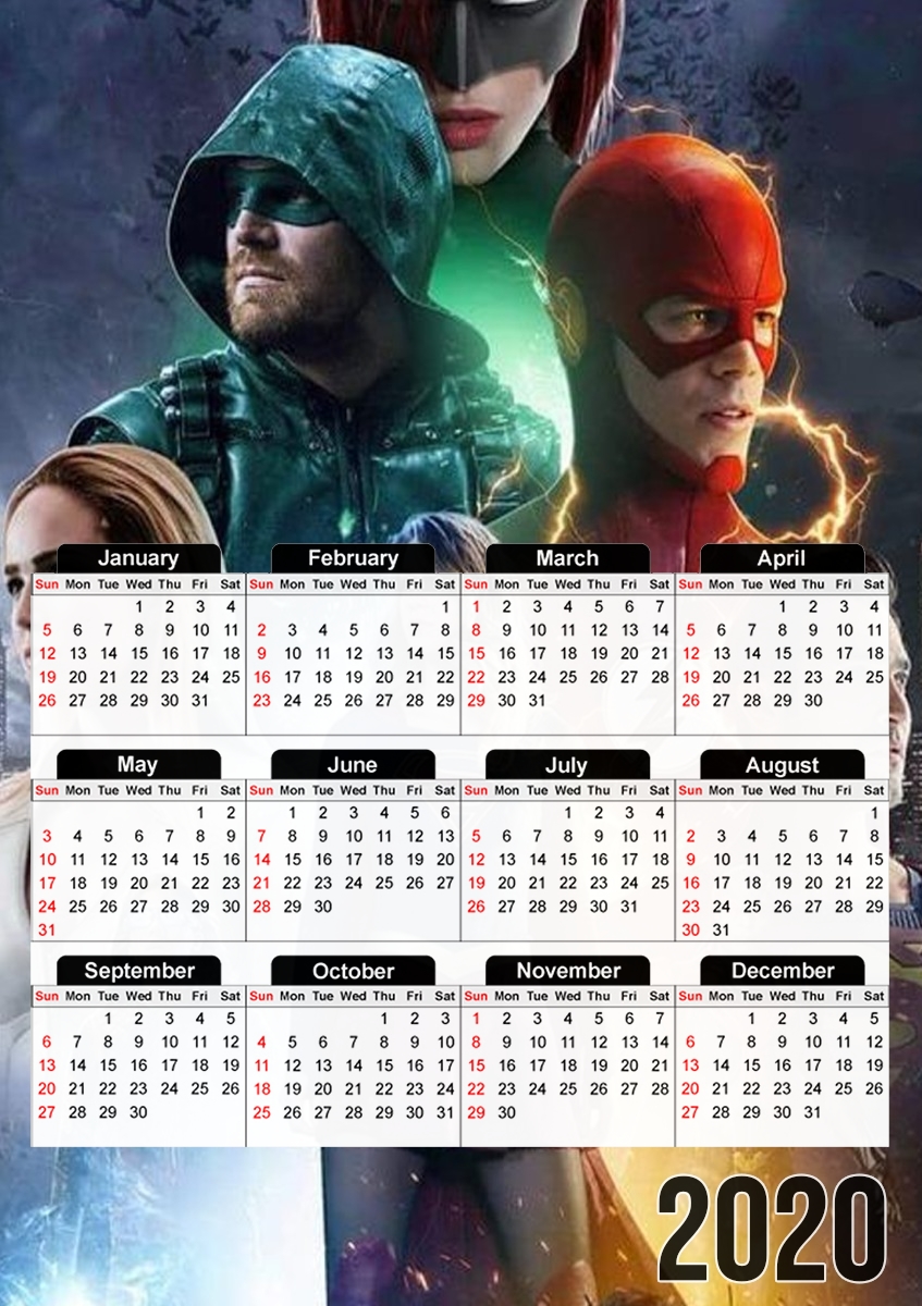 Calendrier Arrowverse fanart poster