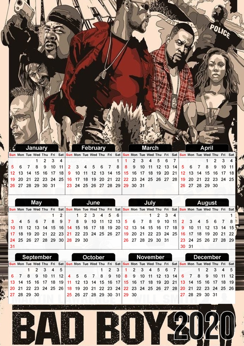 Calendrier Bad Boys FanArt