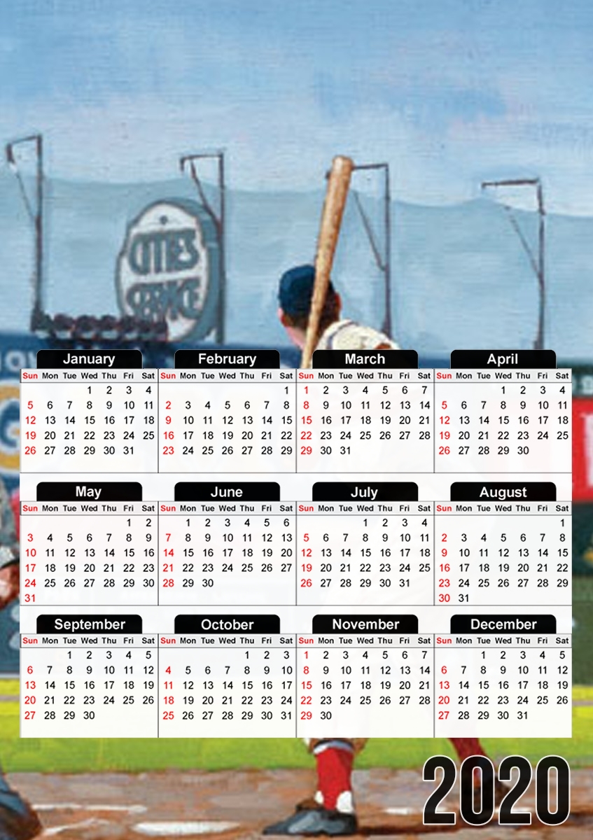 Calendrier Baseball Painting