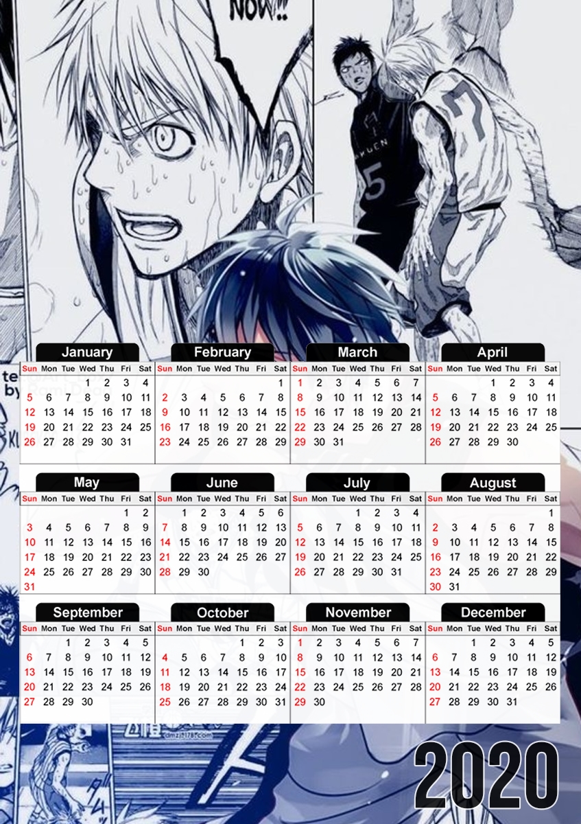 Calendrier Basketball who plays Kuroko Scantrad