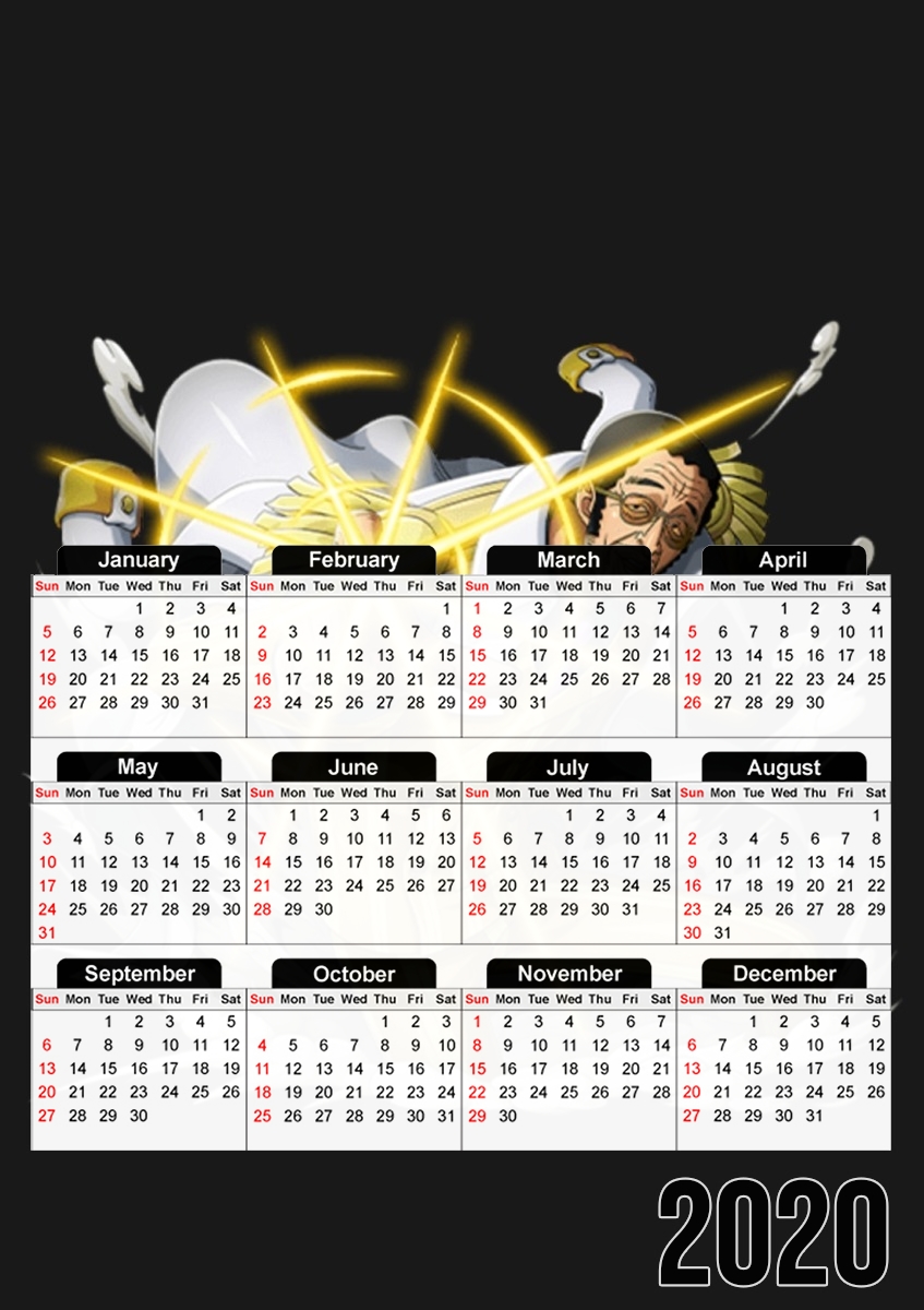 Calendrier Borsalino Amiral Kizaru