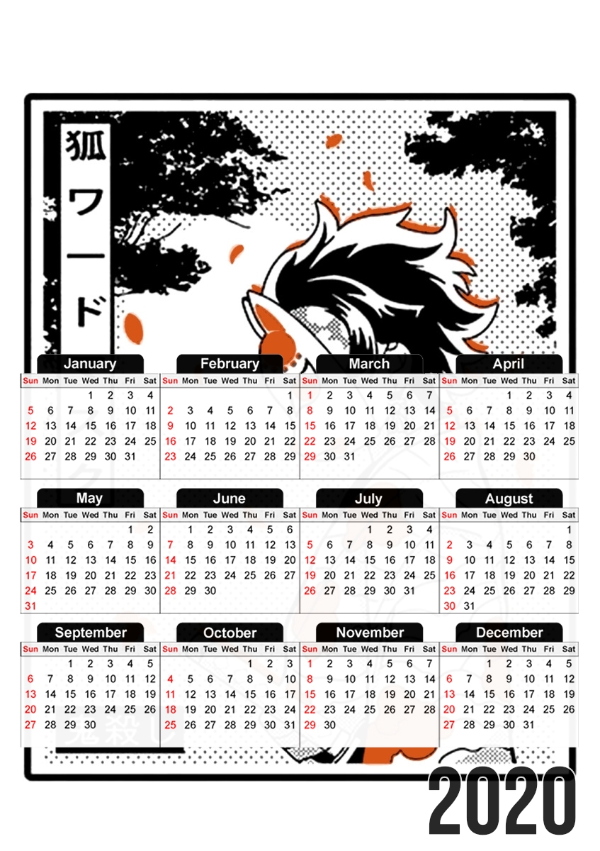 Calendrier Demon Slayer Kamado Tanjiro