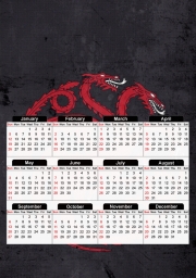 Calendrier Flag Dragon House Red