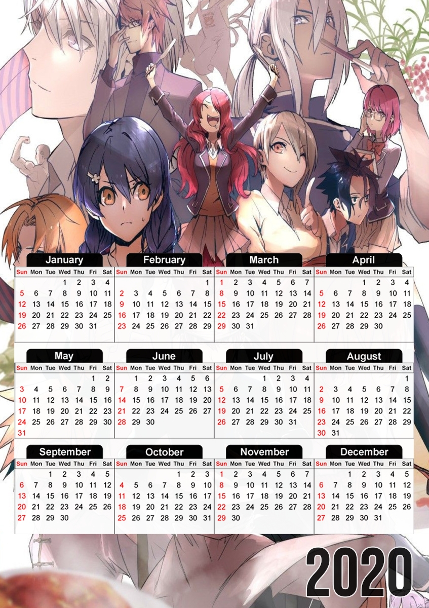 Calendrier Food Wars Group Art