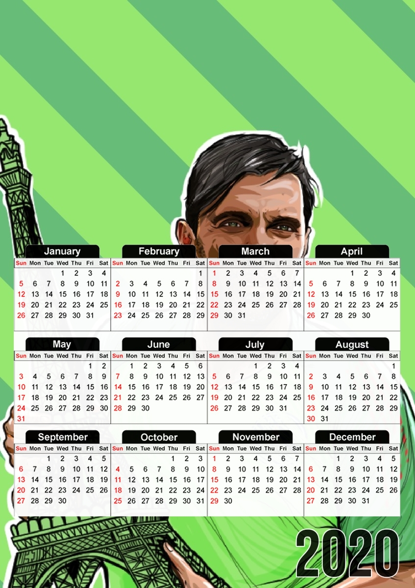 Calendrier Gigi Gardien de but Paris