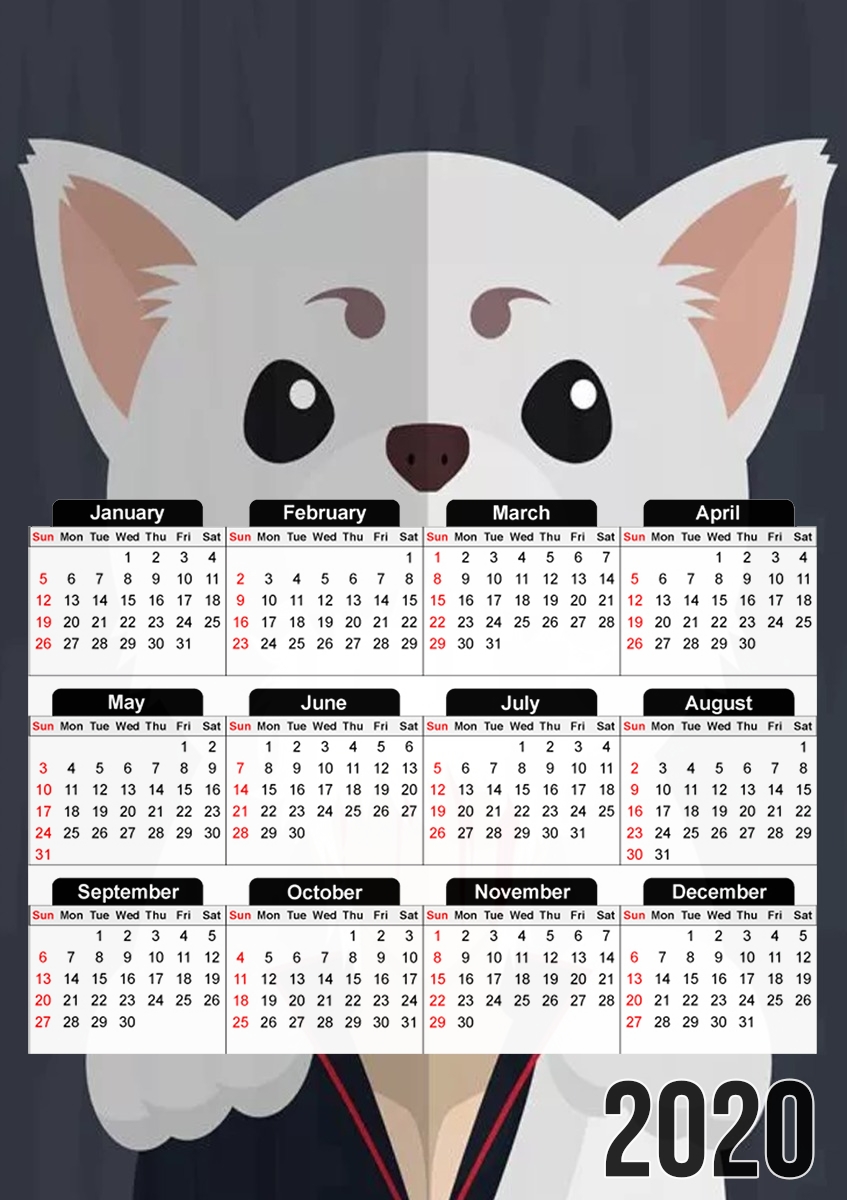 Calendrier Gintama Minimalist