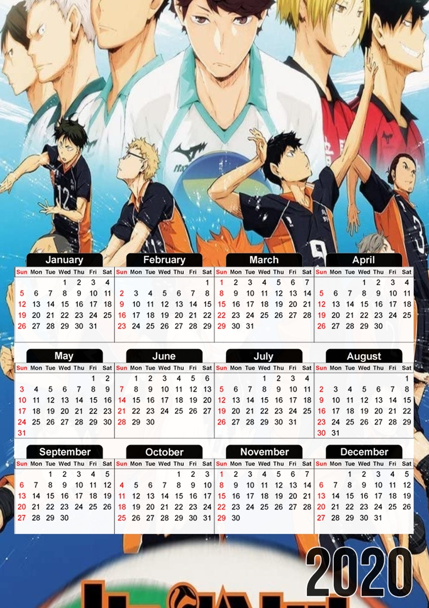 Calendrier Haikyu group