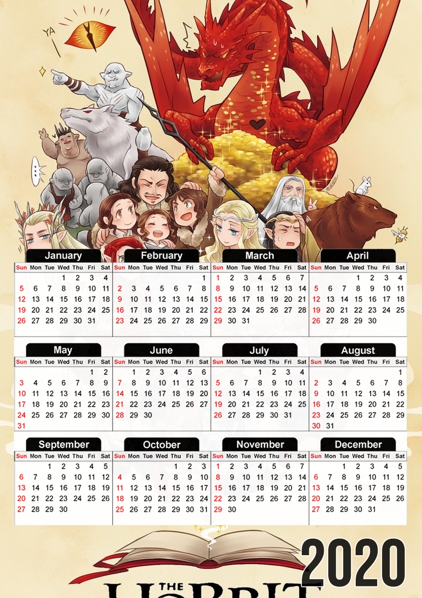 Calendrier Hobbit The journey