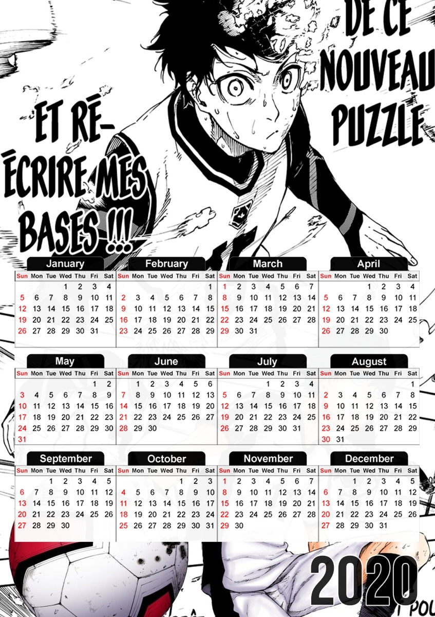 Calendrier Isagi Yoichi Spacial skills