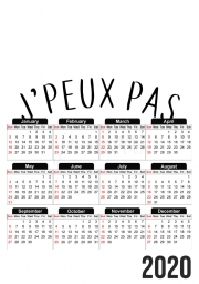 Calendrier Je peux pas je dors