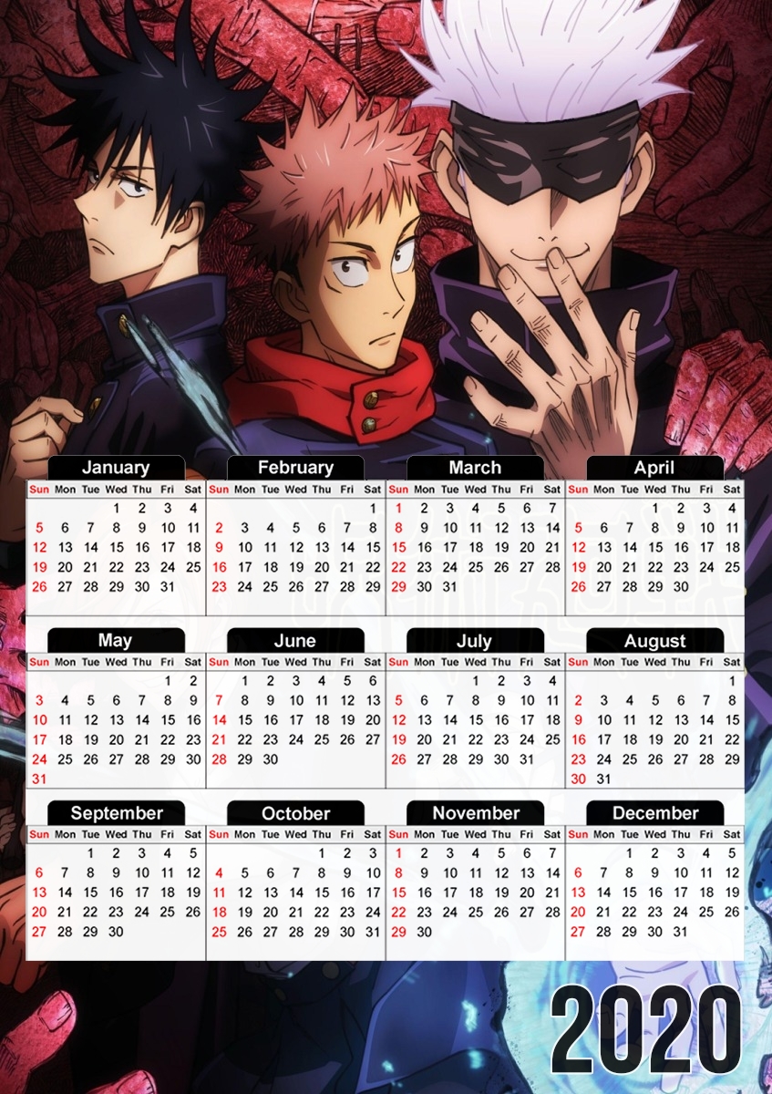 Calendrier Jujutsu Kaisen