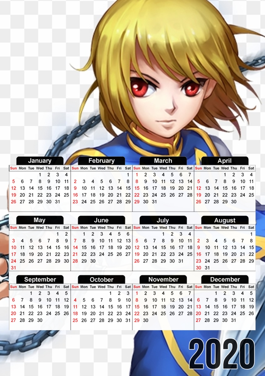 Calendrier Kurapika