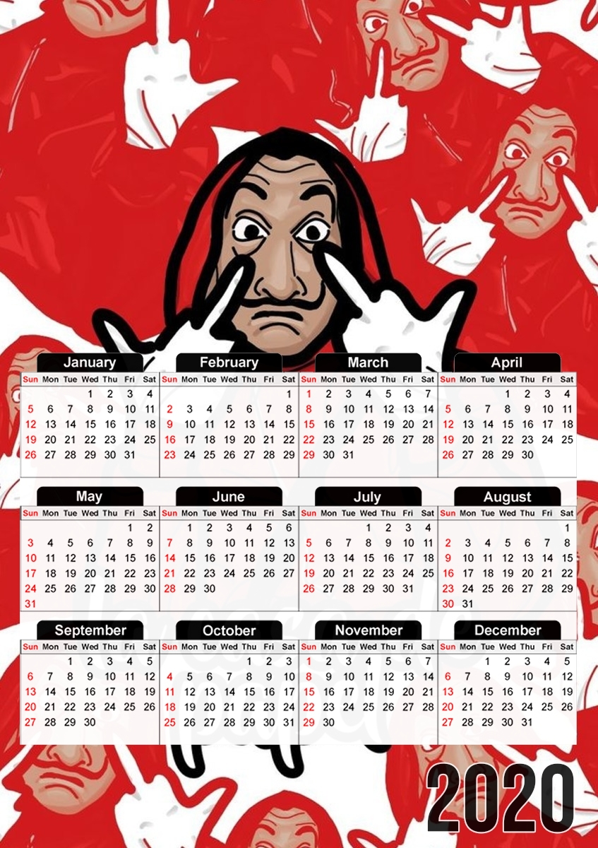 Calendrier La casa de papel clipart