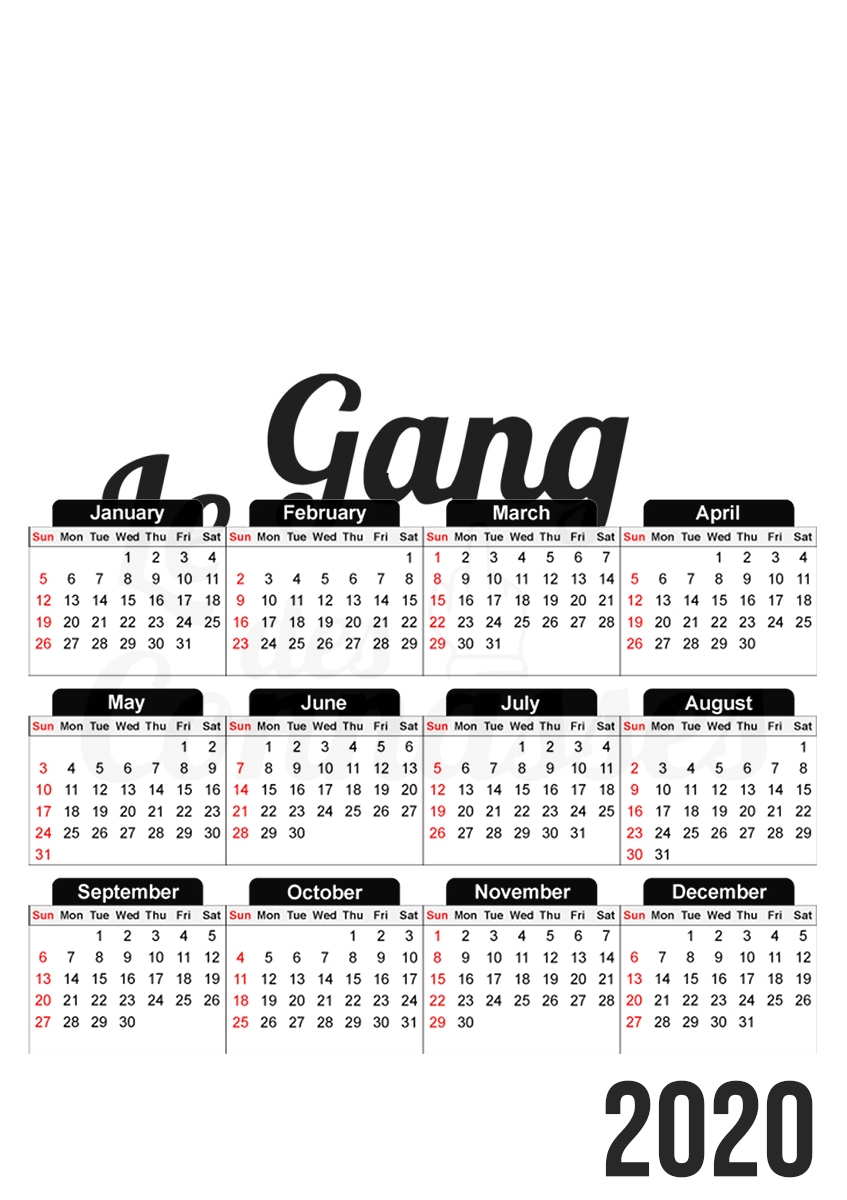 Calendrier Le gang des connasses