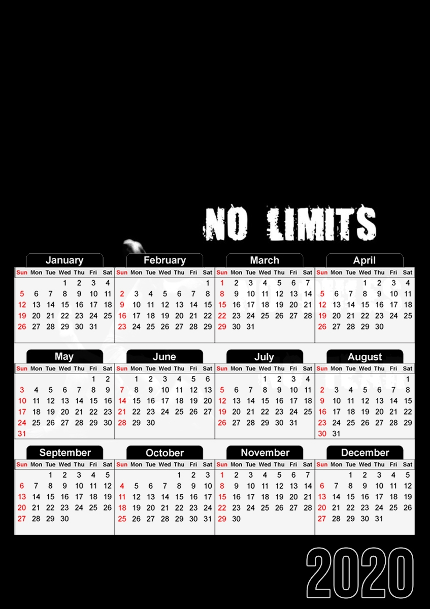 Calendrier MMA No Limits No Rules No Fear