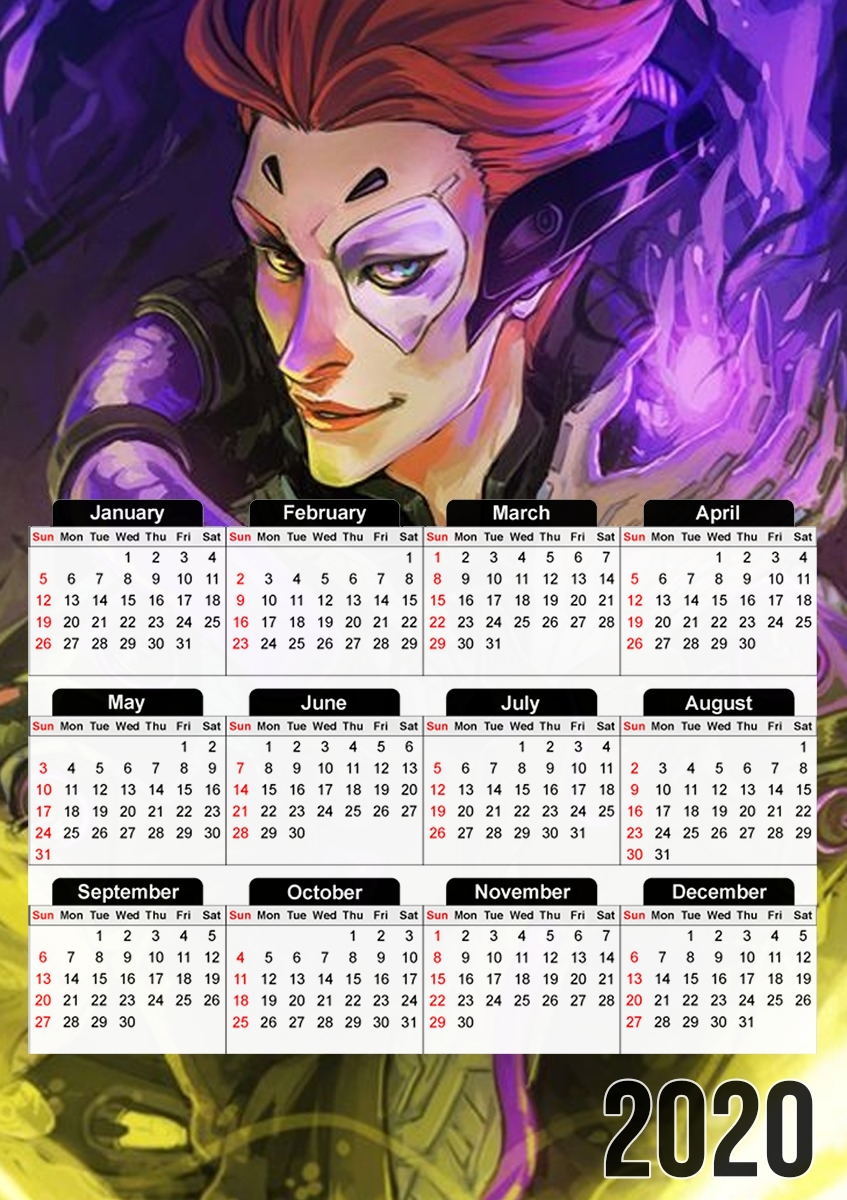 Calendrier Moira Overwatch art