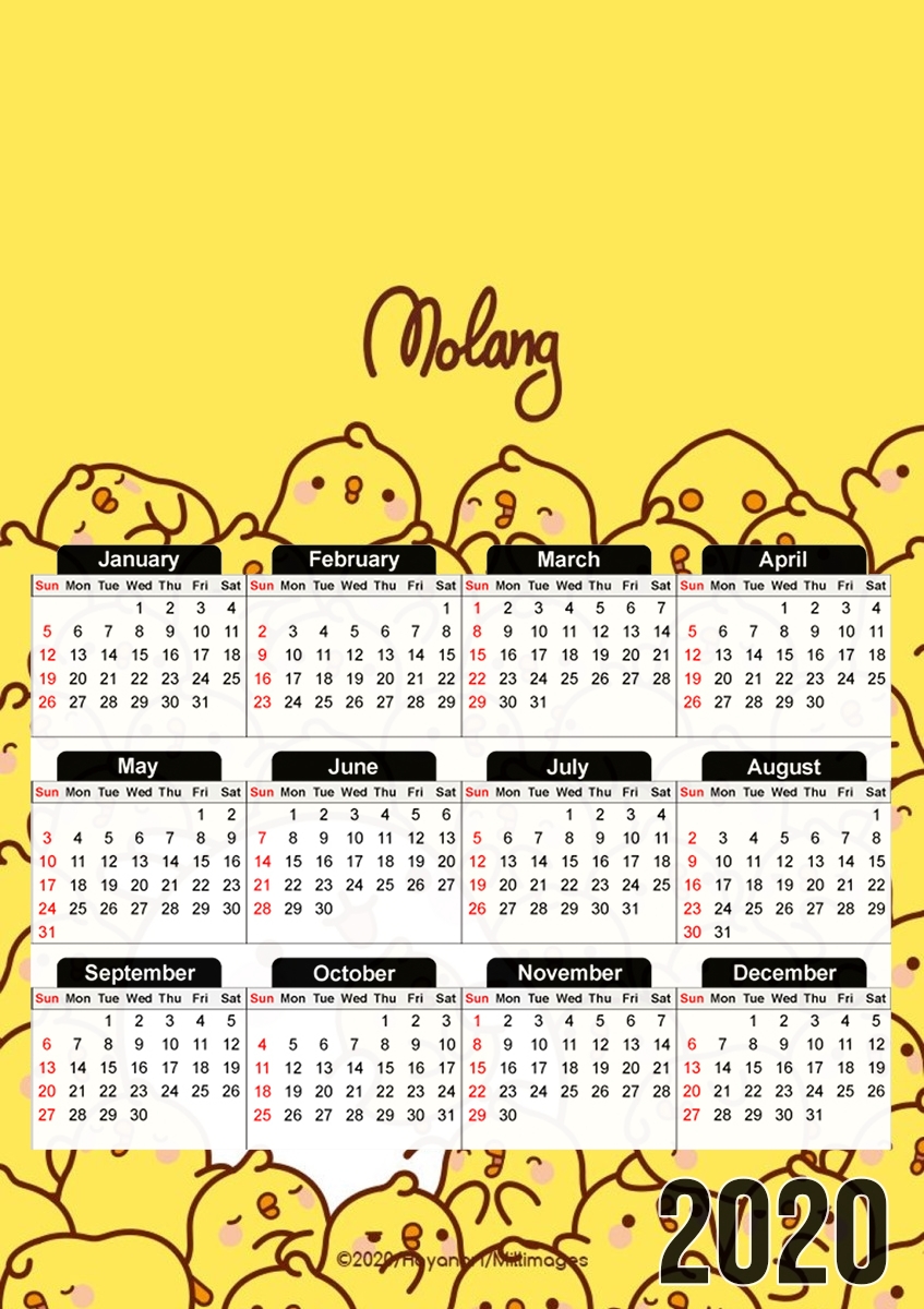 Calendrier Molang