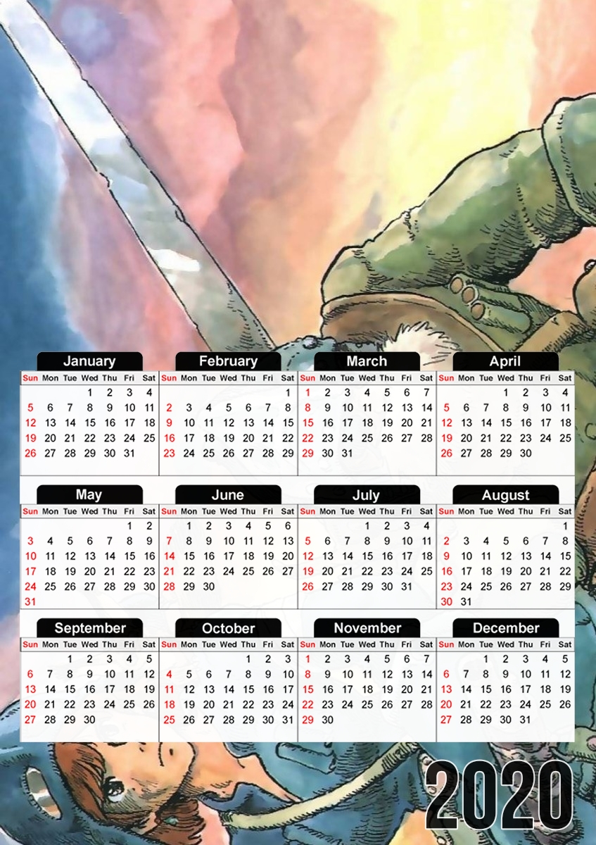 Calendrier Nausicaa Fan Art