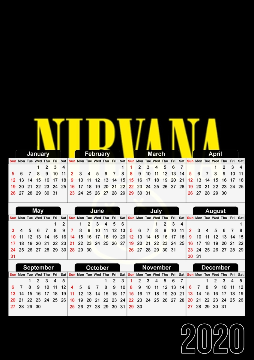 Calendrier Nirvana Smiley