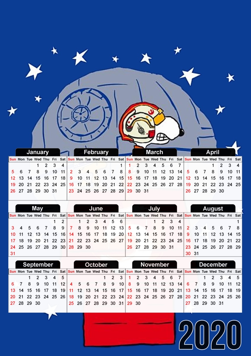 Calendrier Peanut Snoopy x StarWars