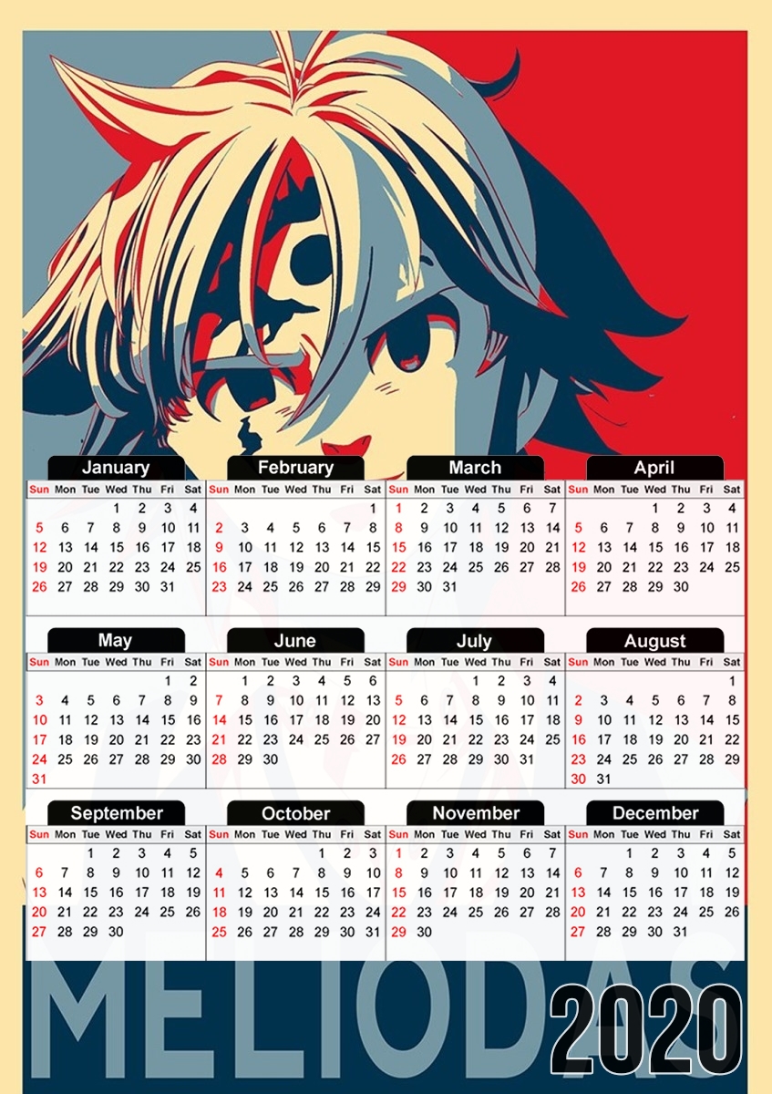 Calendrier Propaganda Meliodas Demon Tatoo