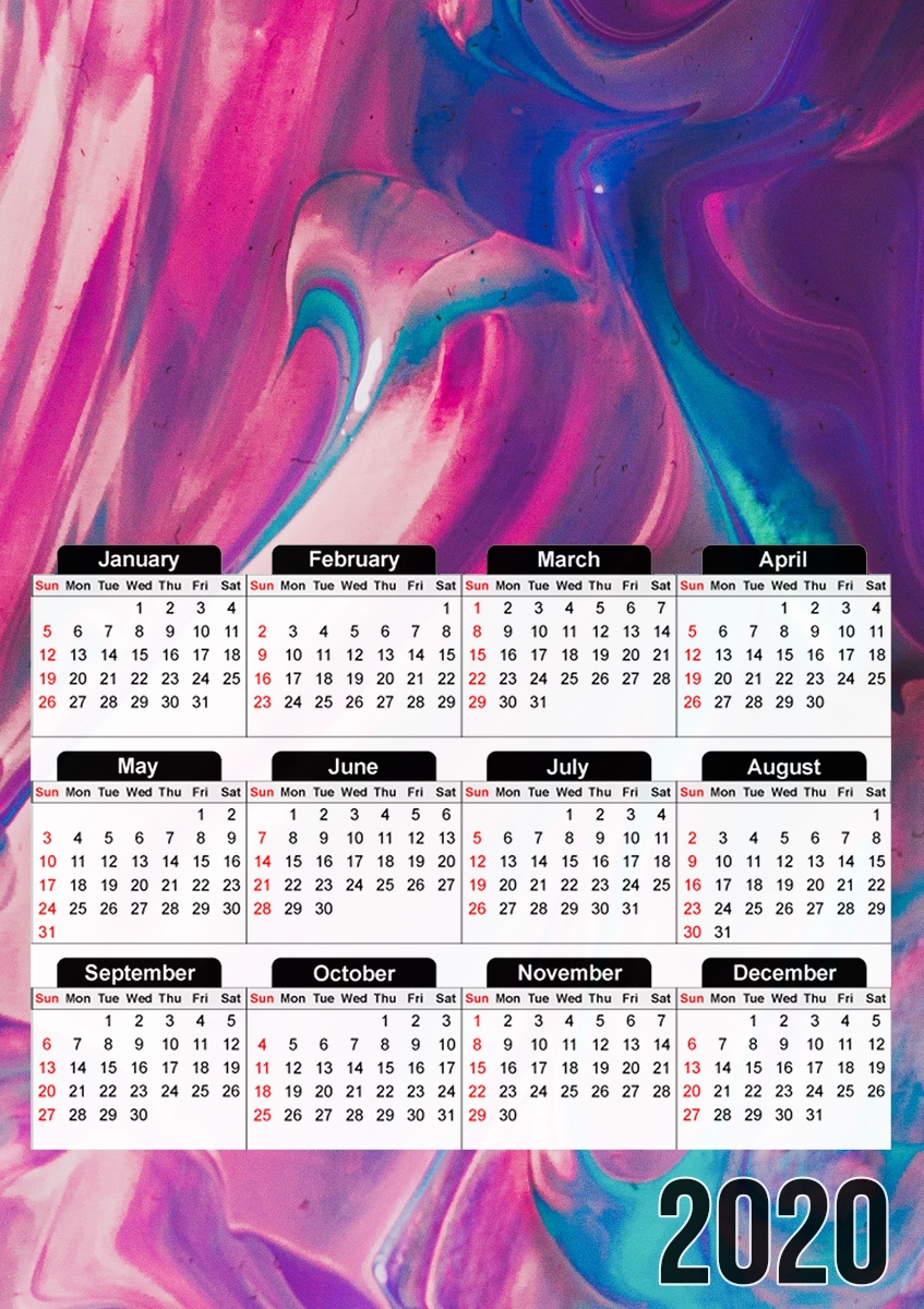 Calendrier PURPLE LAVA