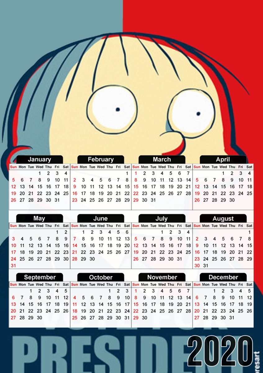 Calendrier ralph wiggum vote for president