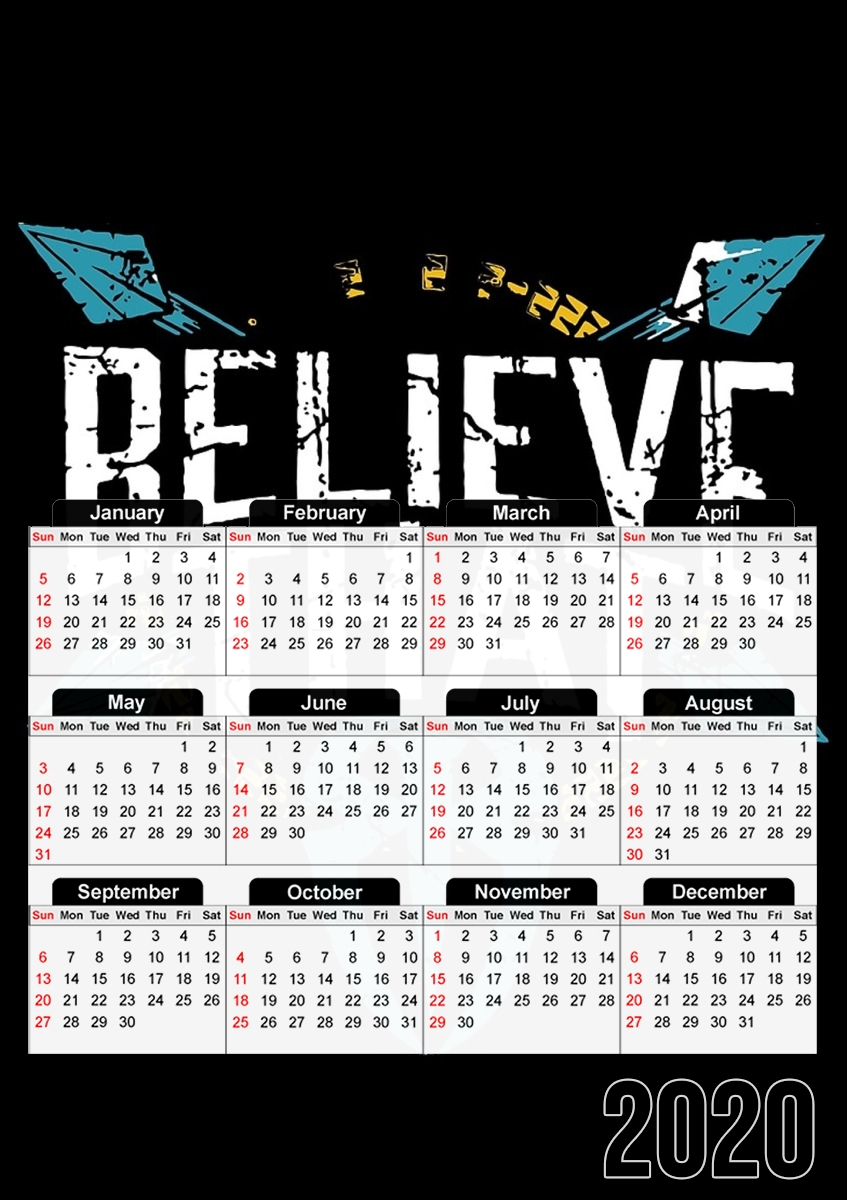 Calendrier Roman Reigns Believe that