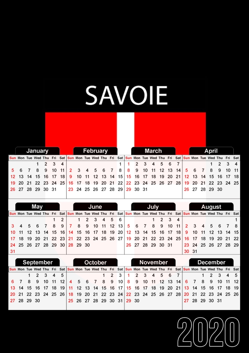 Calendrier Savoie Blason